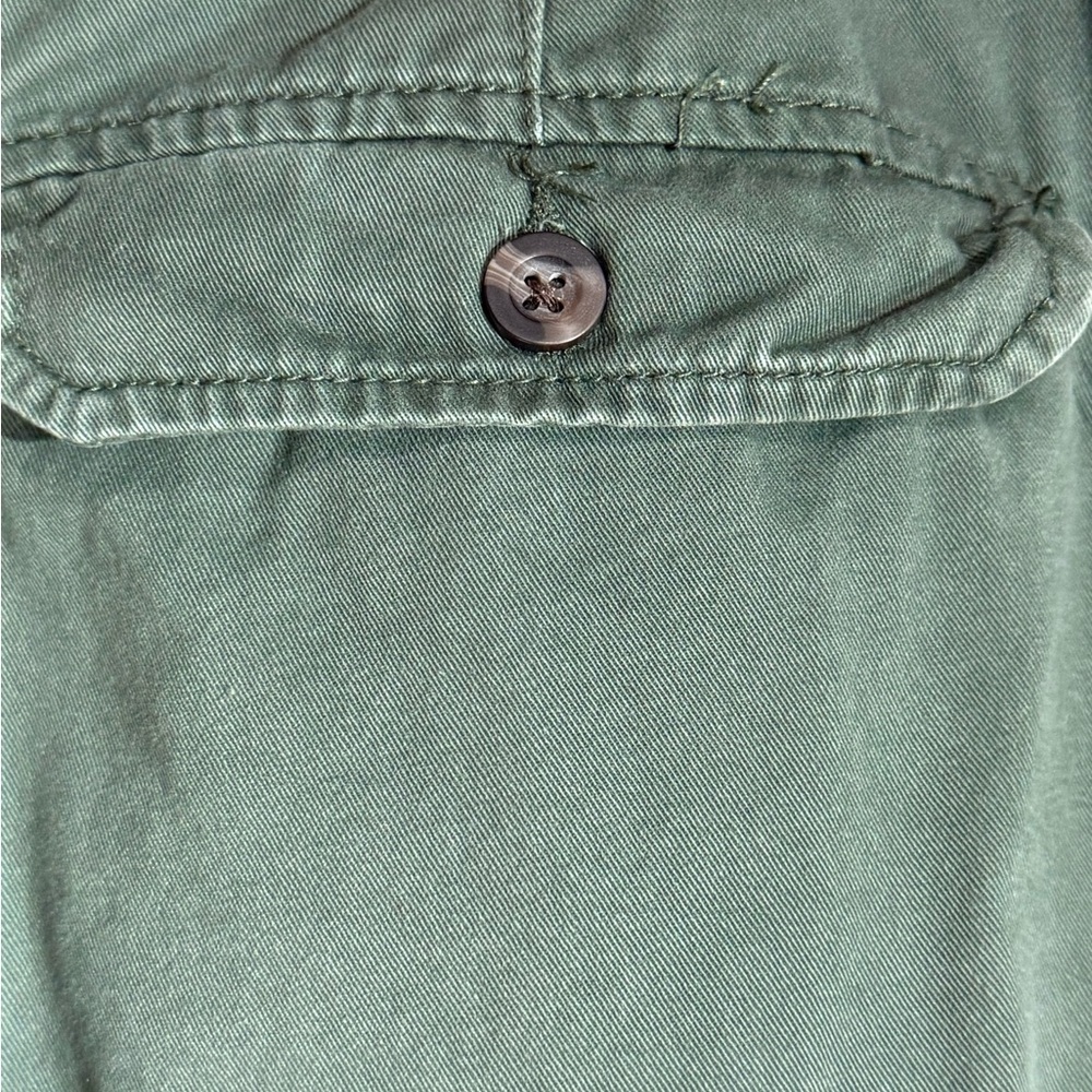 MERONA Army Green Khaki Cargo Shorts 100% Cotton Size 34” Waist - Picture 6 of 10